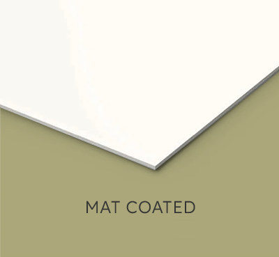 mat coated karton voor geboortekaartje met folie