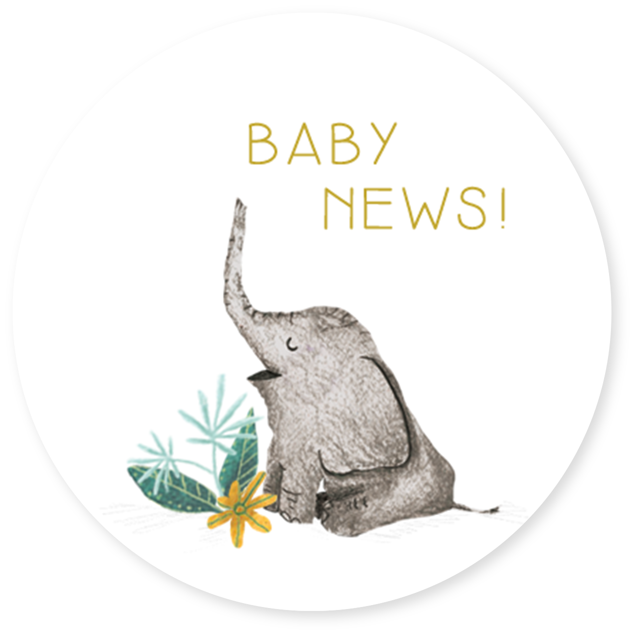 Sluitzegel olifantje baby news